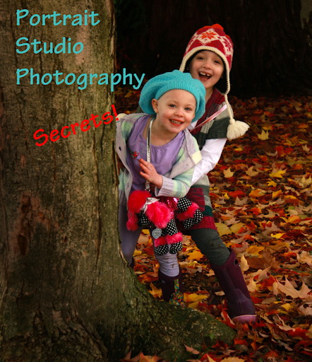 Portrait of two children from cover of "Portrait Studio Photography Secrets"{